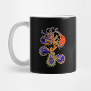 Abstract Peace Flower (Orange) Mug